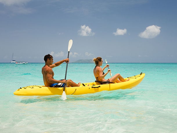 Kayaking at Waves Hotel & Spa by Elegant Hotels