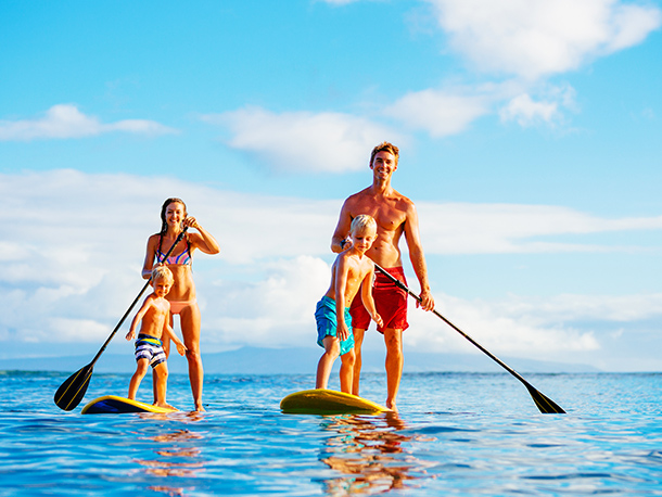 Standup Paddle Boarding at Treasure Beach by Elegant Hotels