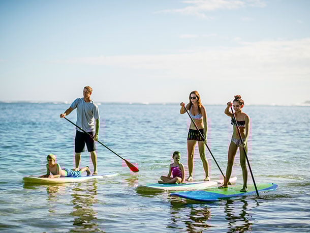Standup Paddle Boarding at Waves Hotel & Spa by Elegant Hotels